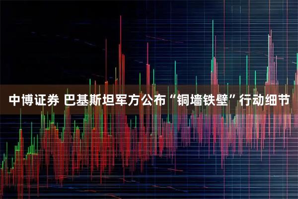中博证券 巴基斯坦军方公布“铜墙铁壁”行动细节