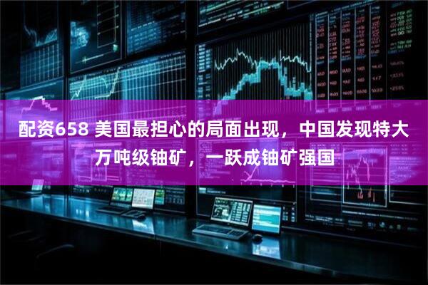 配资658 美国最担心的局面出现，中国发现特大万吨级铀矿，一跃成铀矿强国